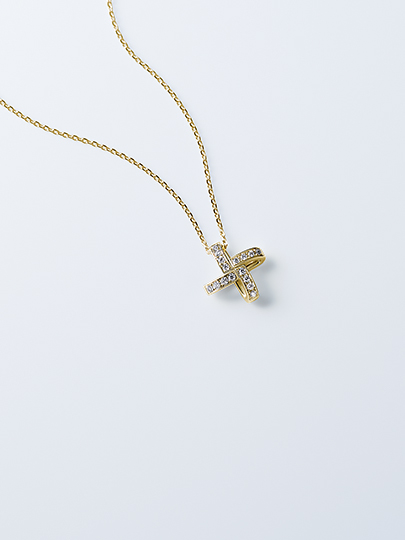 俄 NIWAKA 叶（KANO）K18 PGダイアモンドネックレス ネックレス